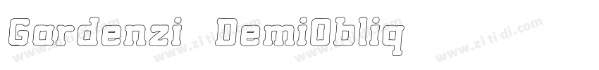 Gardenzi   DemiObliq字体转换